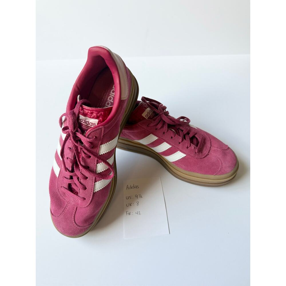 Adidas Gazelle Bold Platform Sneakers Wild Pink Gum Women's Size 9.5 ID6997